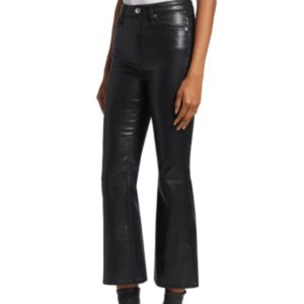 rag & bone Casey Coated High Rise Ankle Flare Jeans, NWOT - Picture 3 of 13